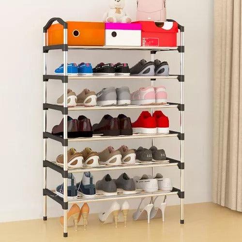 Organizador De Zapatos Apilable De Acero Inoxidable De 6 niveles - compralo-peru