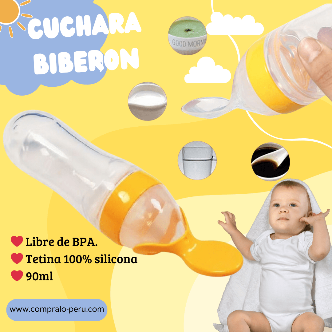 Cuchara Biberón Alimentador para Bebé