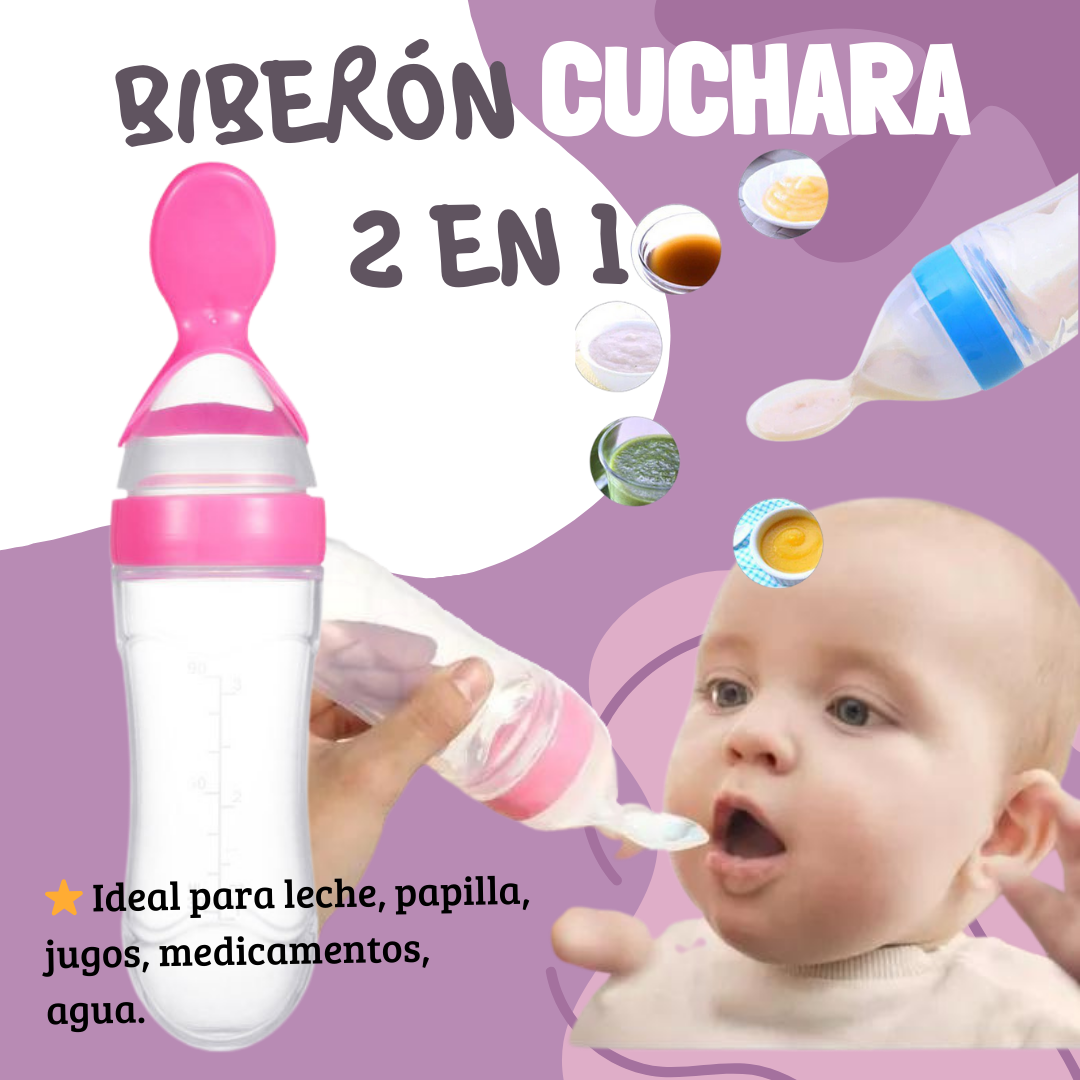 Cuchara Biberón Alimentador para Bebé