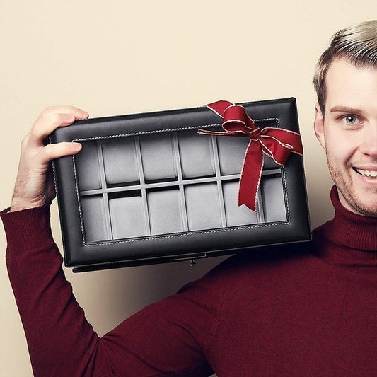 Cofre Porta Reloj Lentes y Joyas + Llave