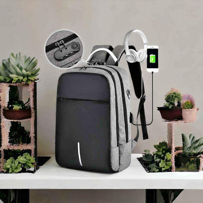 Mochila con Clave Antirrobo Con Porta Laptop