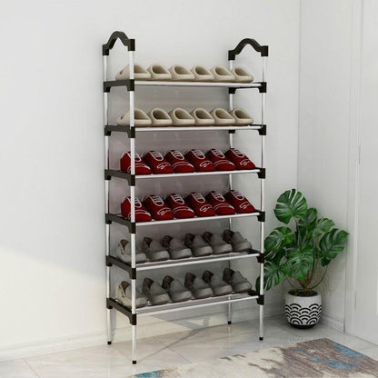 Organizador De Zapatos Apilable De Acero Inoxidable De 6 niveles - compralo-peru