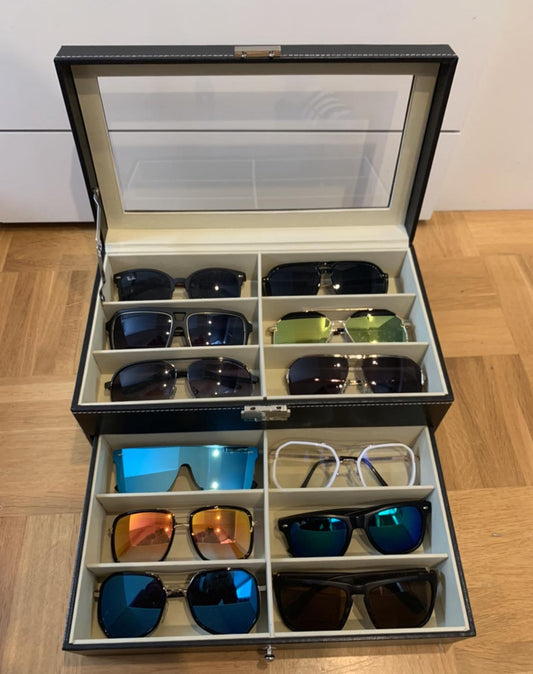 Organizador porta lentes para 12 gafas