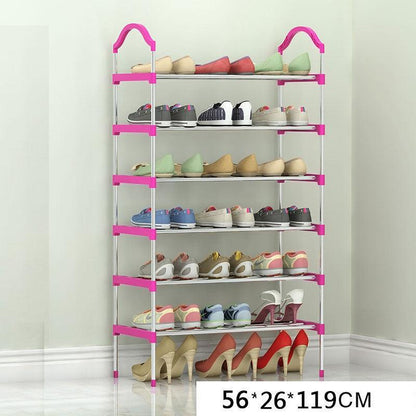 Organizador De Zapatos Apilable De Acero Inoxidable De 6 niveles - compralo-peru