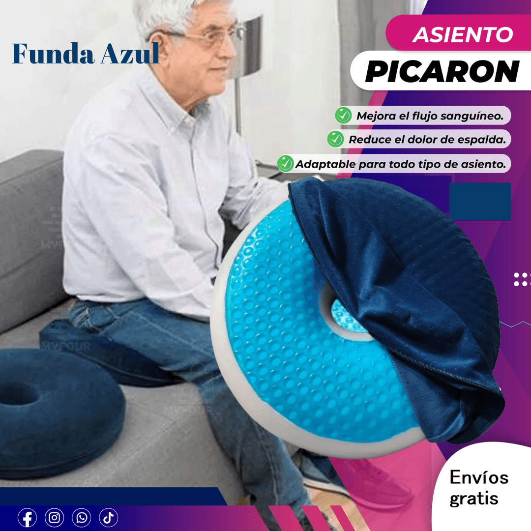 Cojín Picaron con Gel Refrescante Funda Lisa Funda Lisa