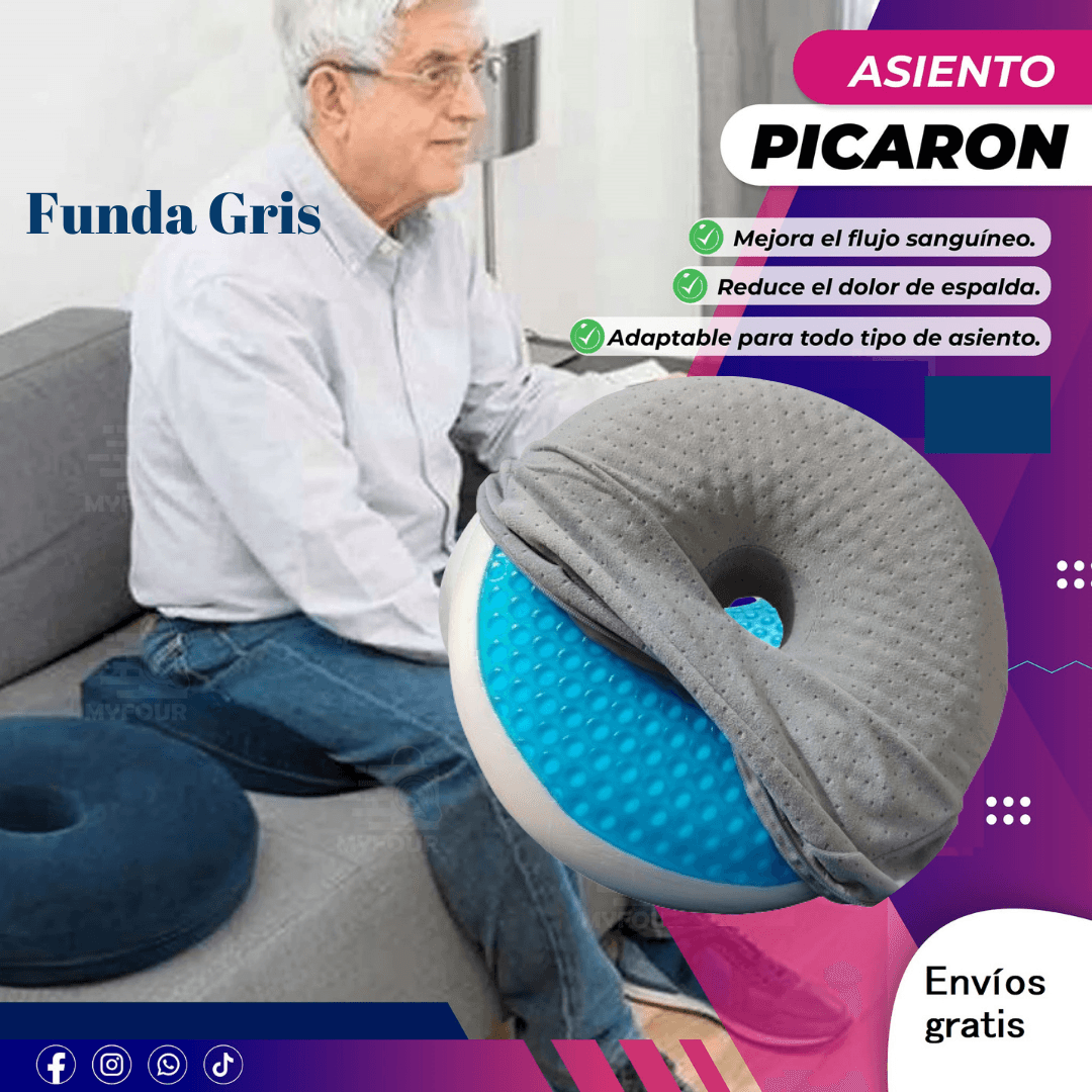 Cojín Picaron con Gel Refrescante Funda Lisa Funda Lisa