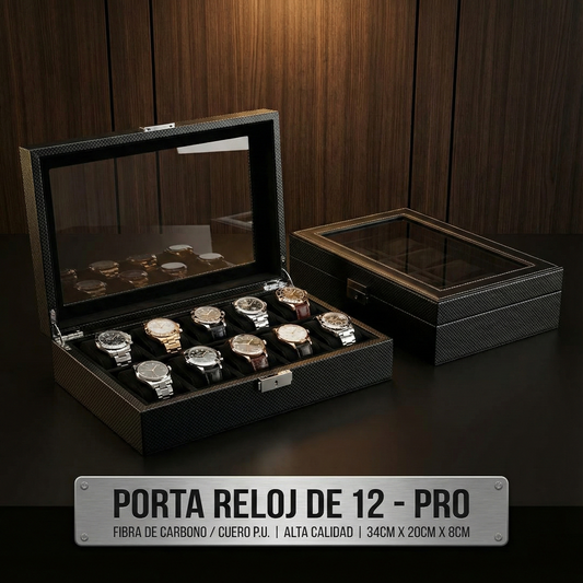 Organizador de 12 Relojes PRO BLACK