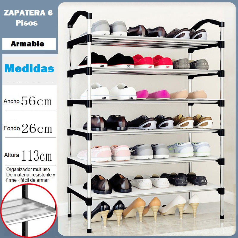 Zapatera Armable de 5 Pisos Organizador de Zapatos