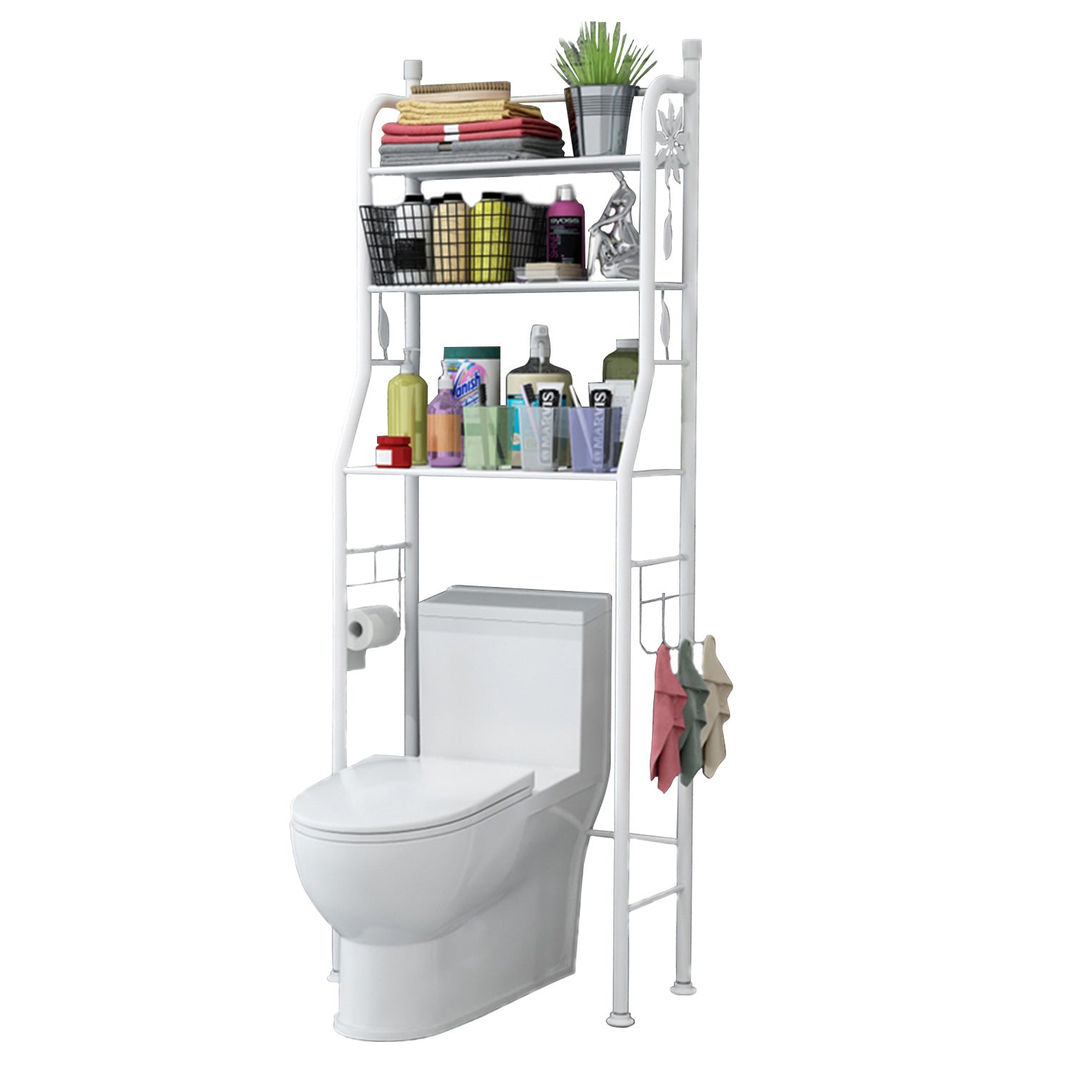 Organizador De Baño Estante De 3 Niveles Mueble Toilet Rack