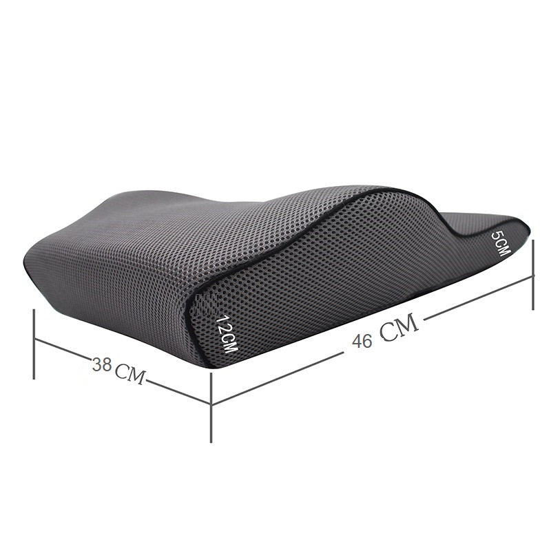 Cojin Lumbar Con Capa Gel Ortopédico Viscoelastico FUNDA NEGRO