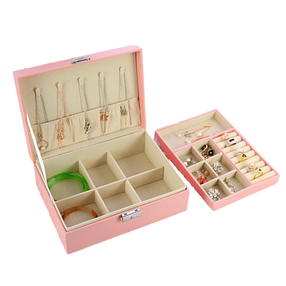 Joyero Elegante de 1 Capa Con LLave