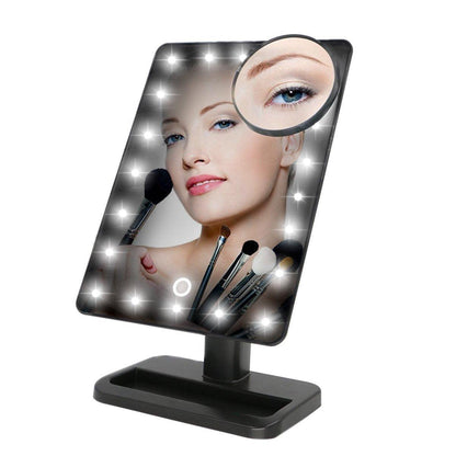 Espejo De Maquillaje Para Tocador Táctil Con Luces Led