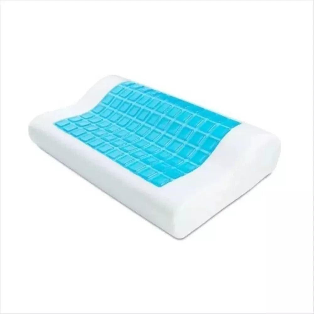 Almohada Con Gel Viscoelástica y Ortopédica + Funda