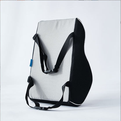 Cojin Lumbar Con Capa Gel Ortopédico Viscoelastico FUNDA NEGRO