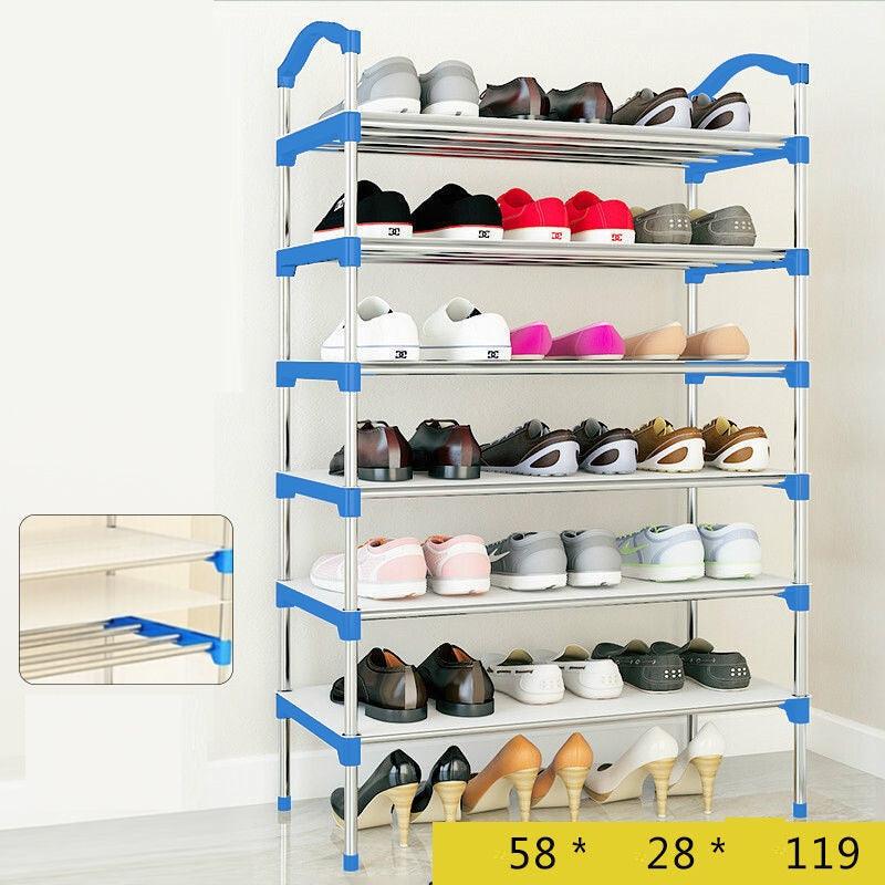 Organizador De Zapatos Apilable De Acero Inoxidable De 6 niveles - compralo-peru