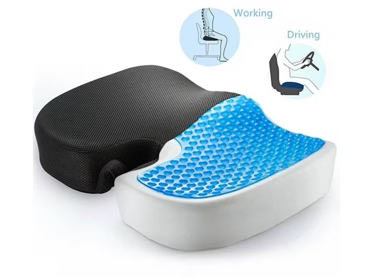 Cojin Gel Ortopédico C/memoria Viscoelástica + Funda Asiento U