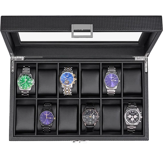 Organizador de 12 Relojes PRO BLACK